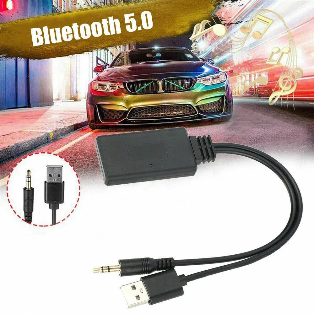 2-in-1 USB Bluetooth 5.0 Adapter – Wireless Transmitter & Receiver for PC & Car