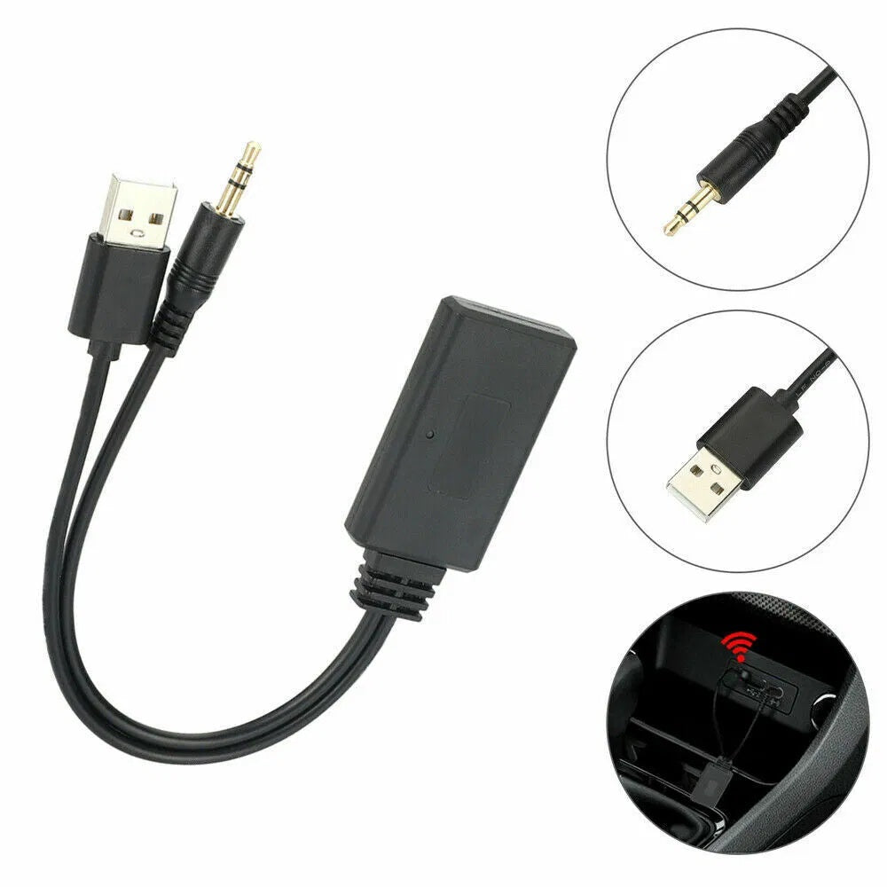 2-in-1 USB Bluetooth 5.0 Adapter – Wireless Transmitter & Receiver for PC & Car
