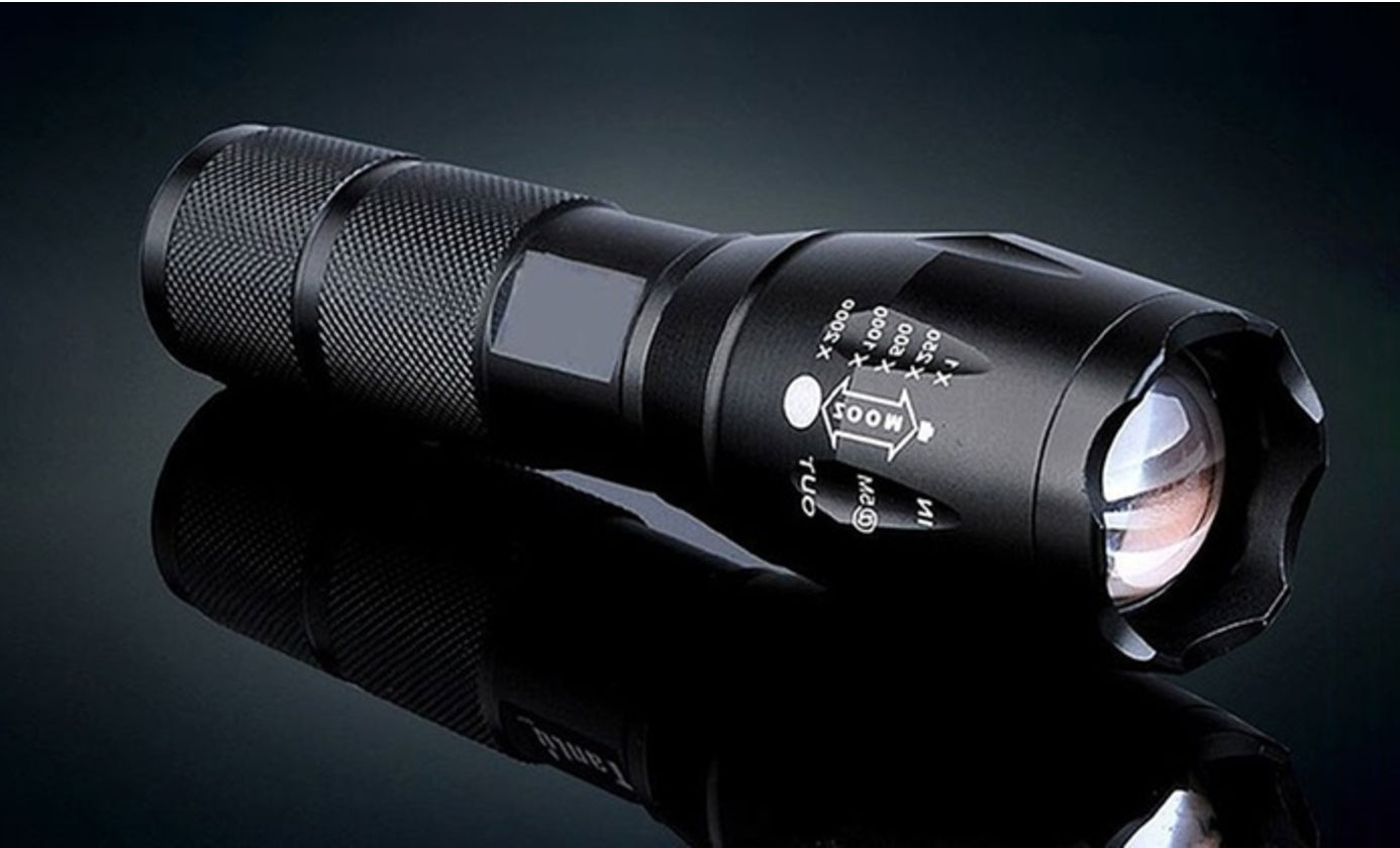 Portable LED Zoom Flashlight – Mini Torch for Outdoor & Hunting