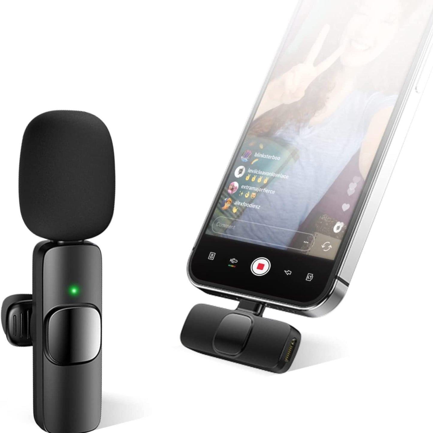 Wireless Lavalier Microphone for iPhone & iPad | Professional Clip-On Omnidirectional Mic for Interviews, Videos, Podcasts & YouTube