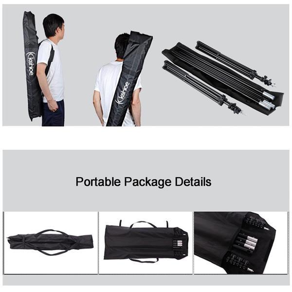 2x3m Photography Background Frame Set | Includes 3 Background Clips | Adjustable Backdrop Stand for Studio & Outdoor Use