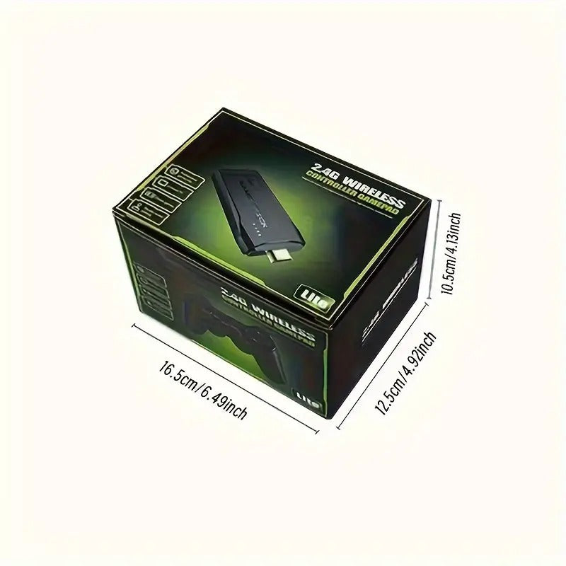 M8 Portable Mini Game Console – Plug & Play with 2 Wireless Controllers & 64GB SD Card, HDTV Output