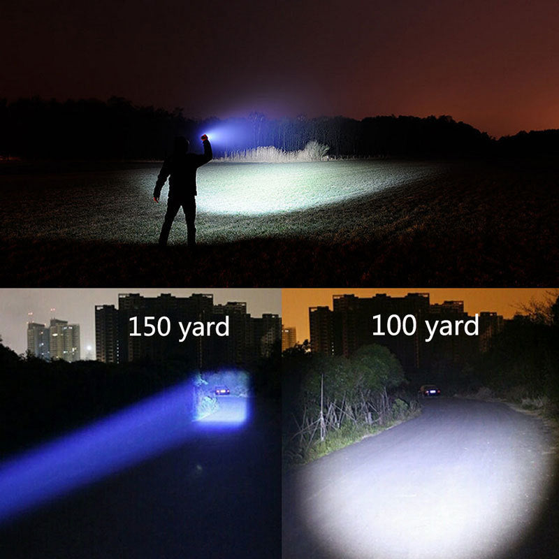 Portable LED Zoom Flashlight – Mini Torch for Outdoor & Hunting
