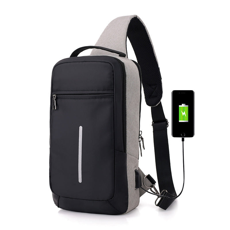 Smart Anti-Theft USB Chest Bag – Stylish & Secure
