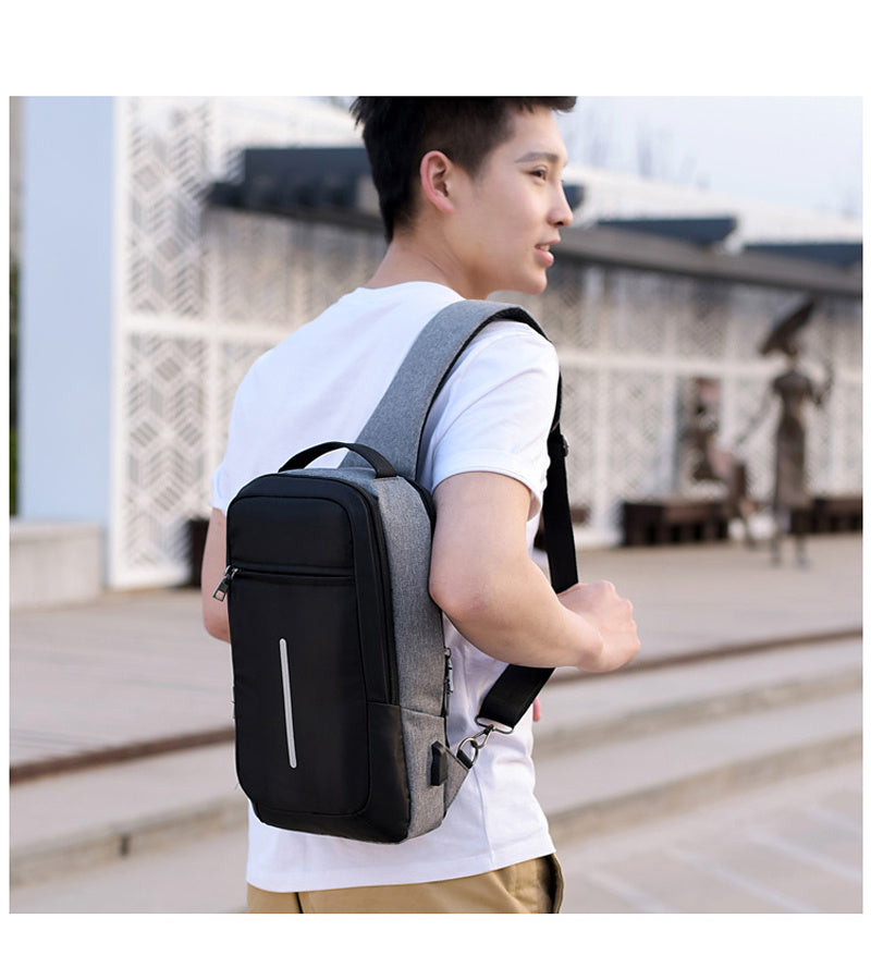Smart Anti-Theft USB Chest Bag – Stylish & Secure