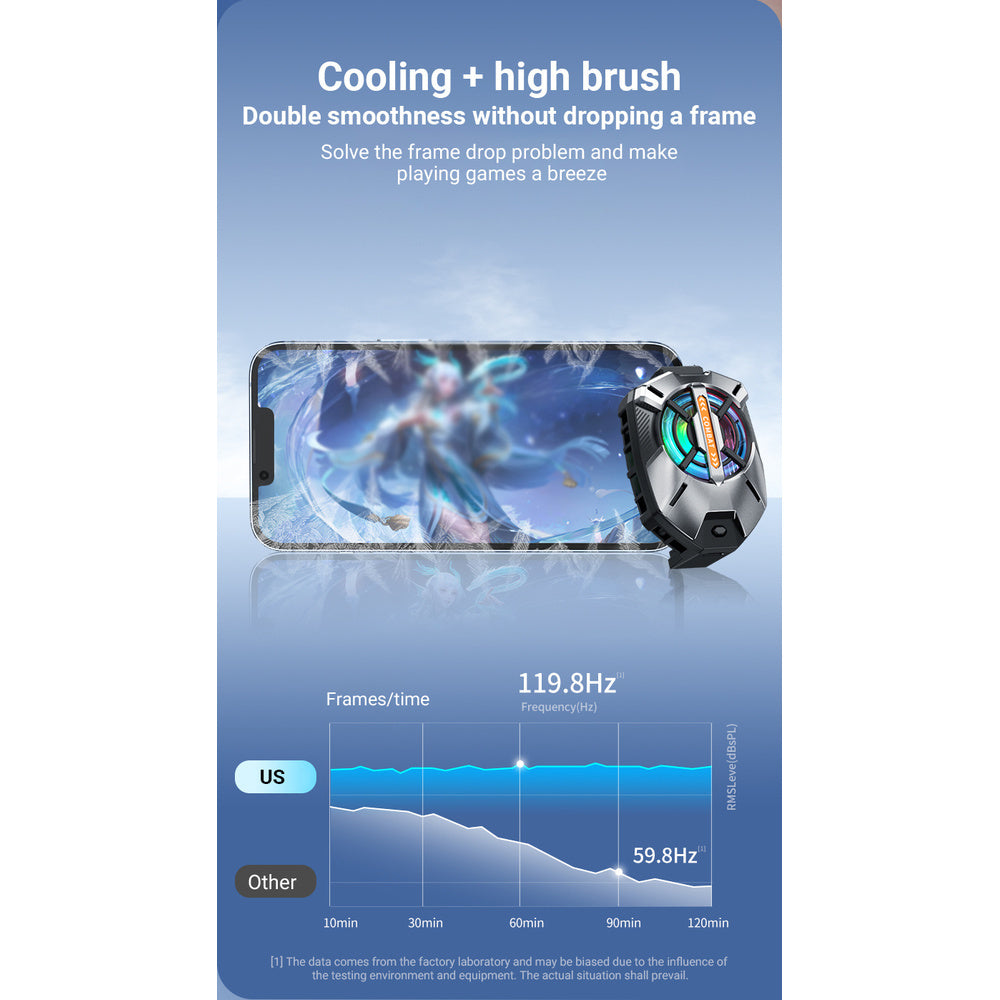 Black Shark Phone Cooler | Semiconductor Radiator for iOS & Android (2.63-3.46")