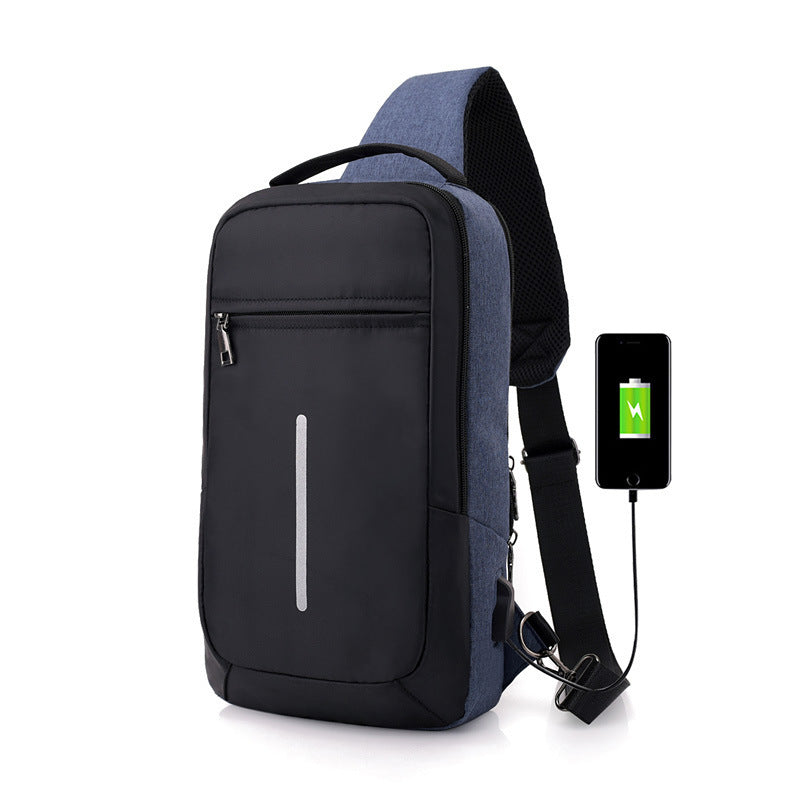 Smart Anti-Theft USB Chest Bag – Stylish & Secure