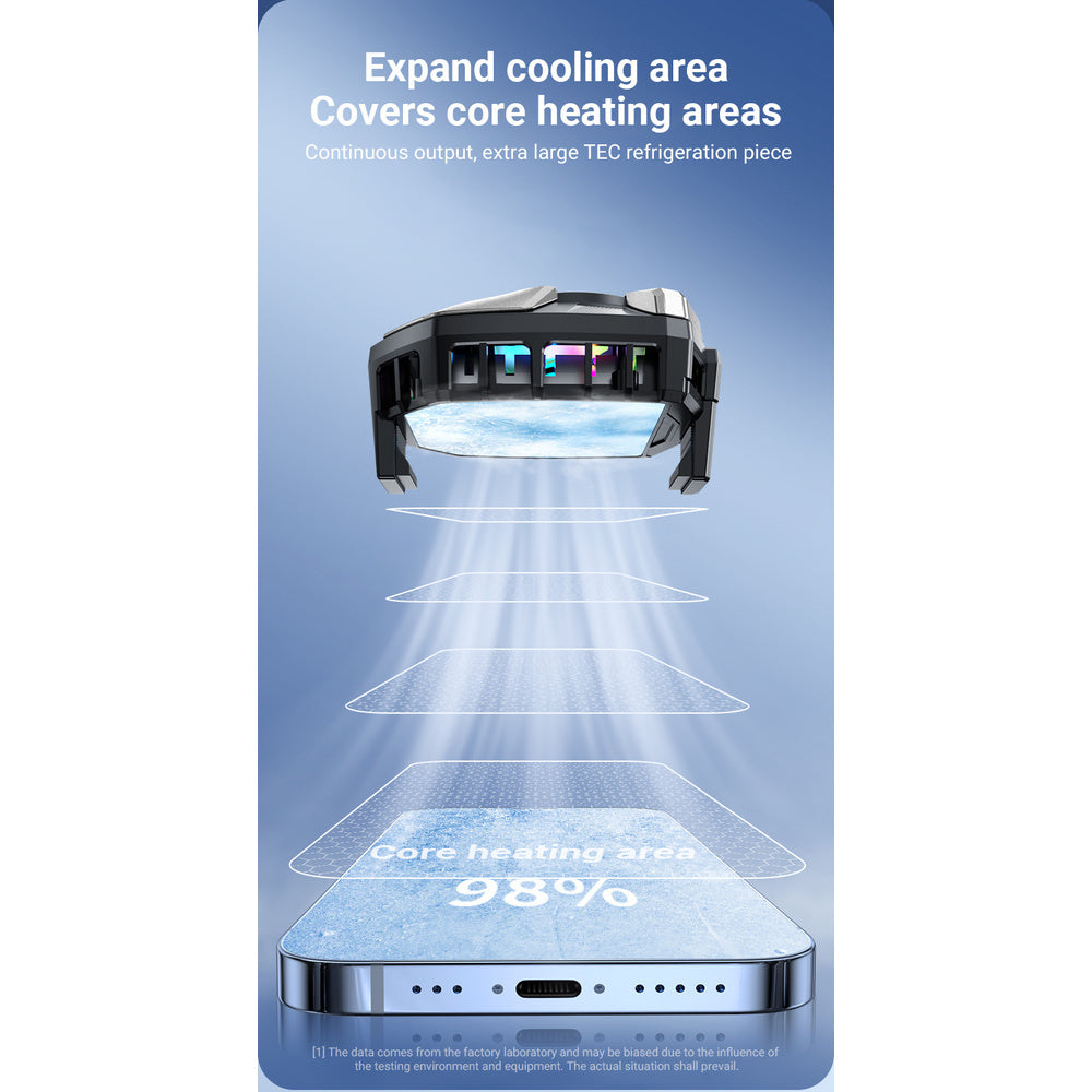 Black Shark Phone Cooler | Semiconductor Radiator for iOS & Android (2.63-3.46")
