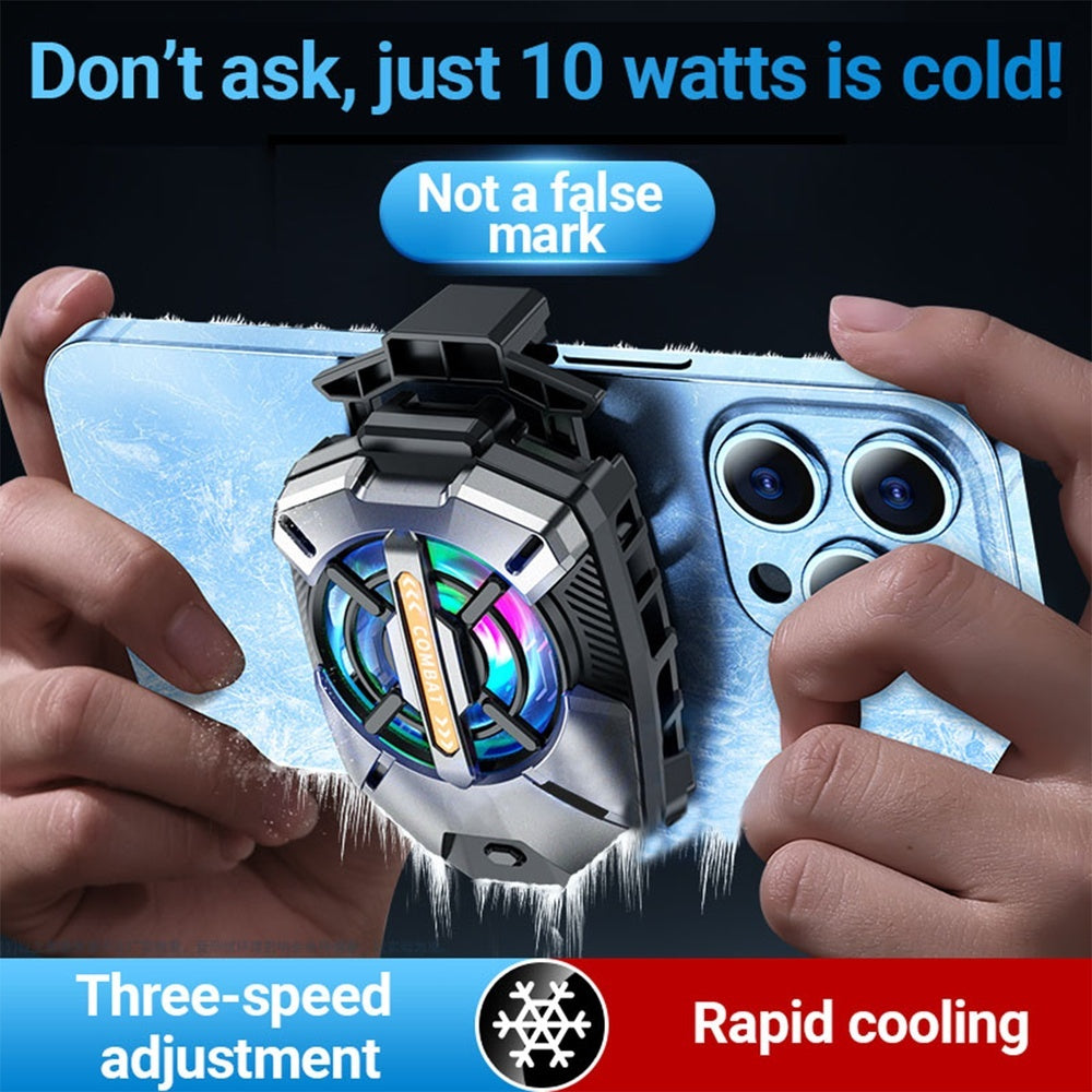 Black Shark Phone Cooler | Semiconductor Radiator for iOS & Android (2.63-3.46")
