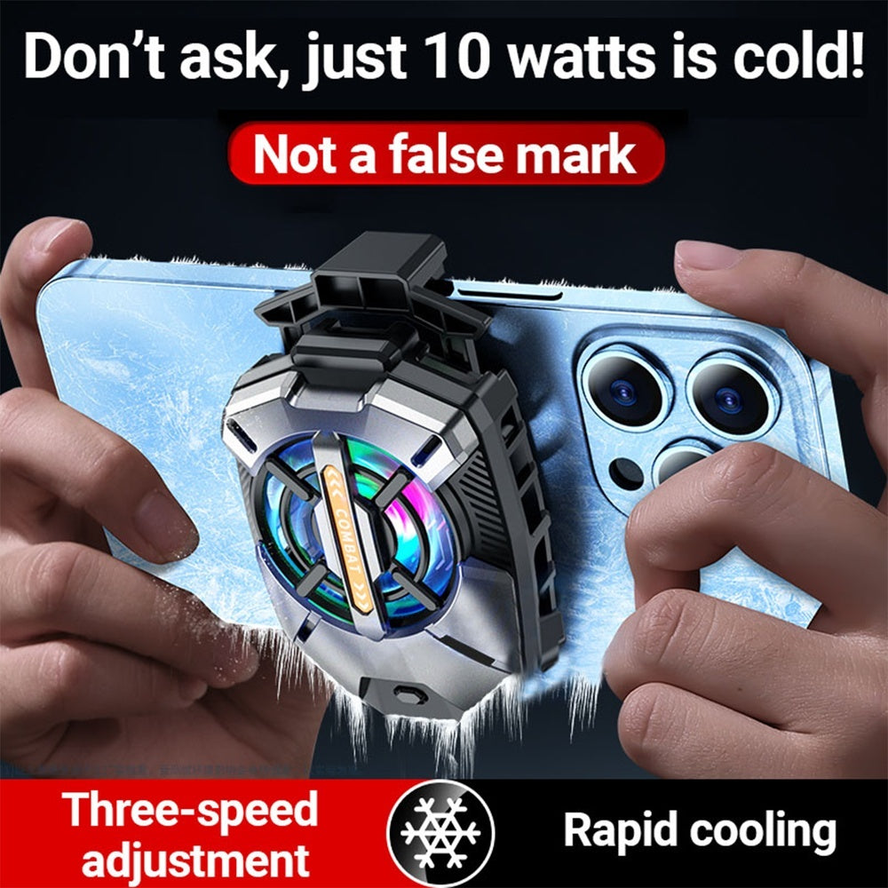 Black Shark Phone Cooler | Semiconductor Radiator for iOS & Android (2.63-3.46")