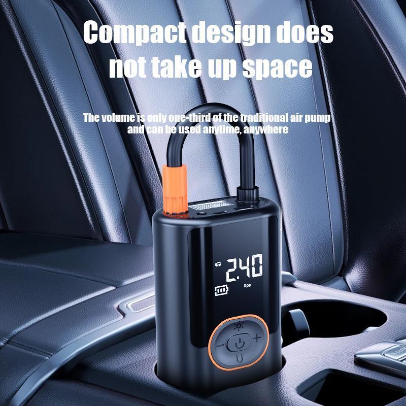 Portable Air Pump – Car, Bicycle & Ball Inflator with Multi-Use Nozzles