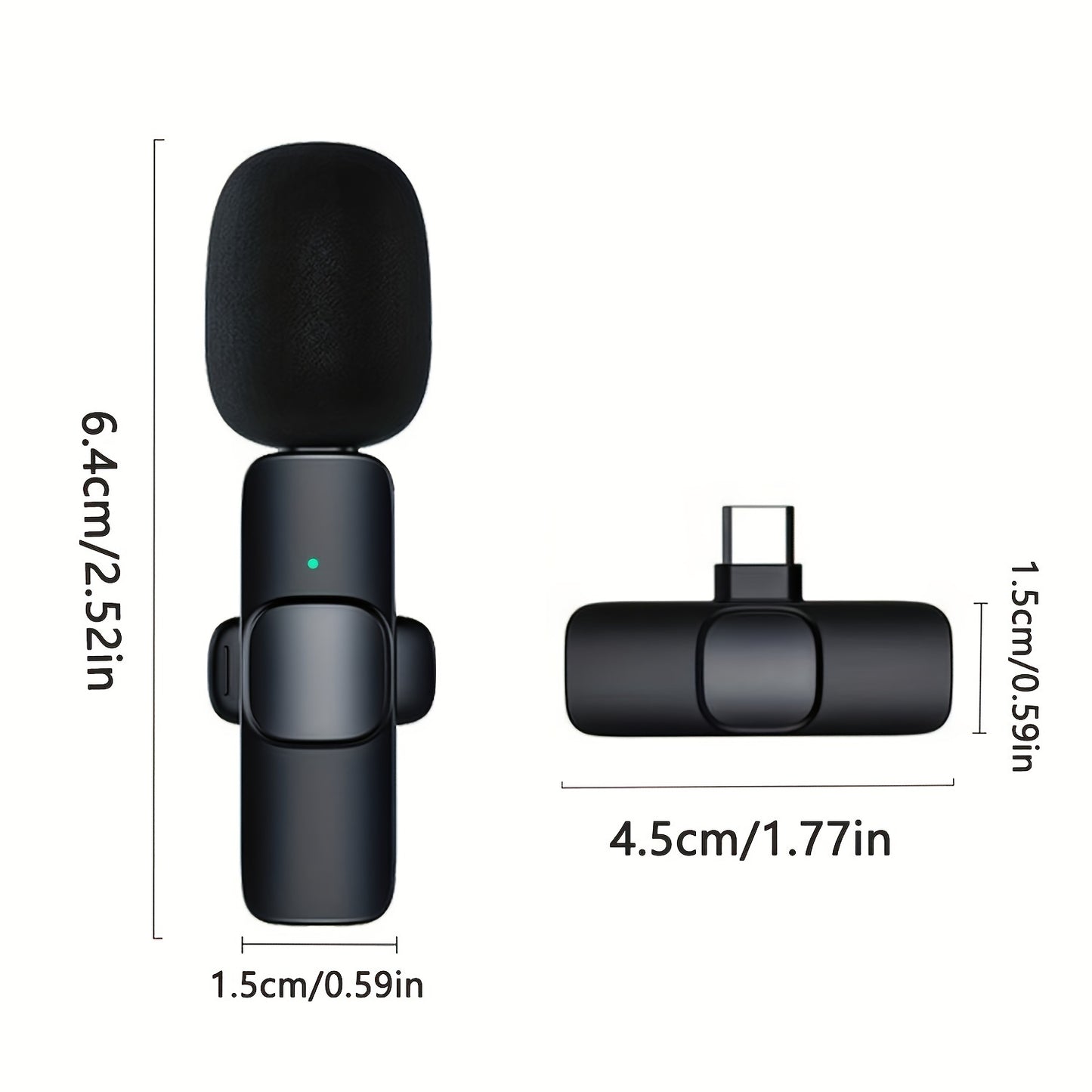 Wireless Lavalier Microphone for iPhone & iPad | Professional Clip-On Omnidirectional Mic for Interviews, Videos, Podcasts & YouTube