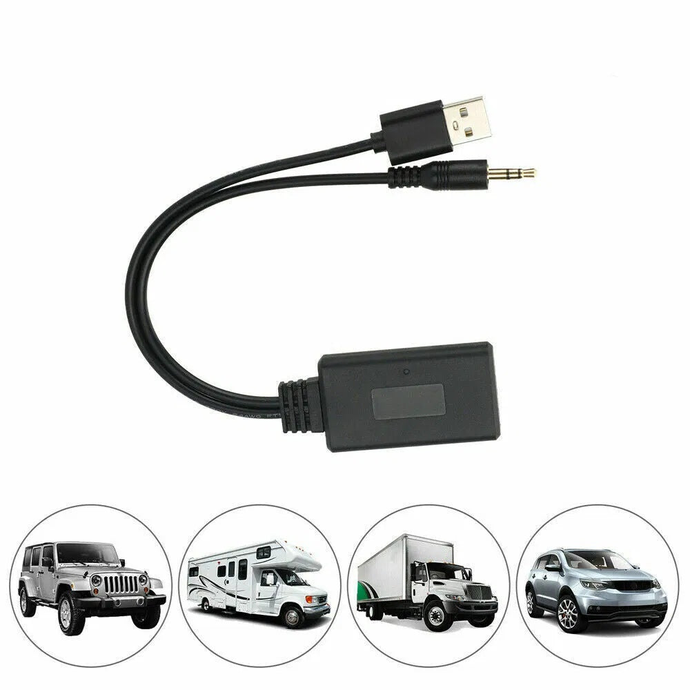 2-in-1 USB Bluetooth 5.0 Adapter – Wireless Transmitter & Receiver for PC & Car