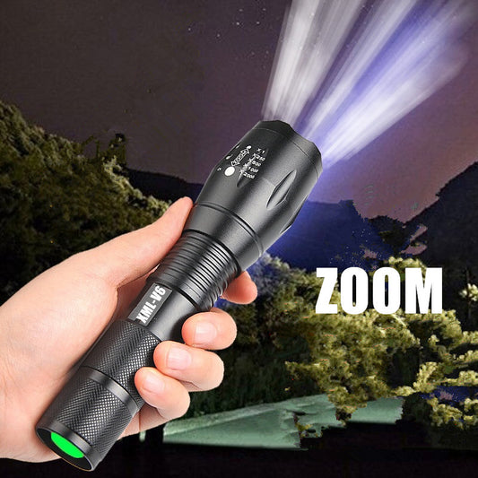 Portable LED Zoom Flashlight – Mini Torch for Outdoor & Hunting