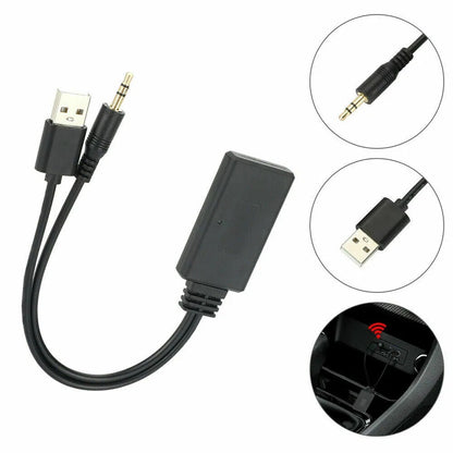2-in-1 USB Bluetooth 5.0 Adapter – Wireless Transmitter & Receiver for PC & Car