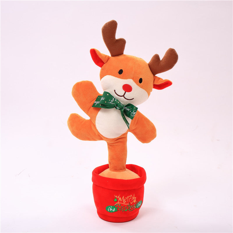 Dancing Christmas Tree Plush Toy – Singing, Talking & Recording Electronic Holiday Decoration Gift