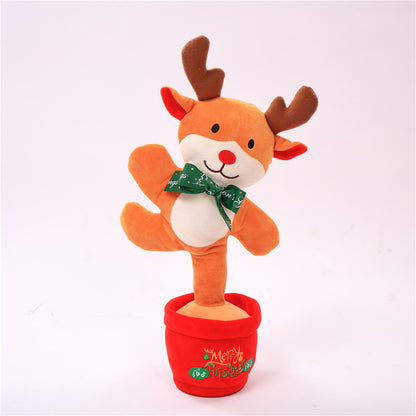 Dancing Christmas Tree Plush Toy – Singing, Talking & Recording Electronic Holiday Decoration Gift