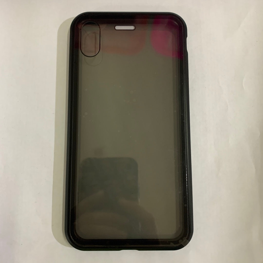 Magnetic Anti-Peep Privacy Case | Metal Frame + Tempered Glass for iPhone