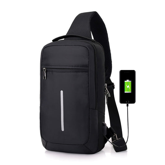 Smart Anti-Theft USB Chest Bag – Stylish & Secure