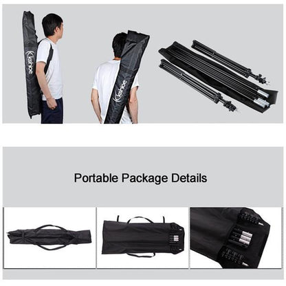2x3m Photography Background Frame Set | Includes 3 Background Clips | Adjustable Backdrop Stand for Studio & Outdoor Use