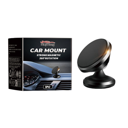 Rayhong Magnetic Folding Car Phone Stand | 360° Rotating Dashboard Mount