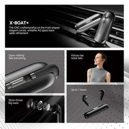 Bluetooth Headset - High Sound Quality Wireless Binaural Mini In-ear Sports Noise Cancellation