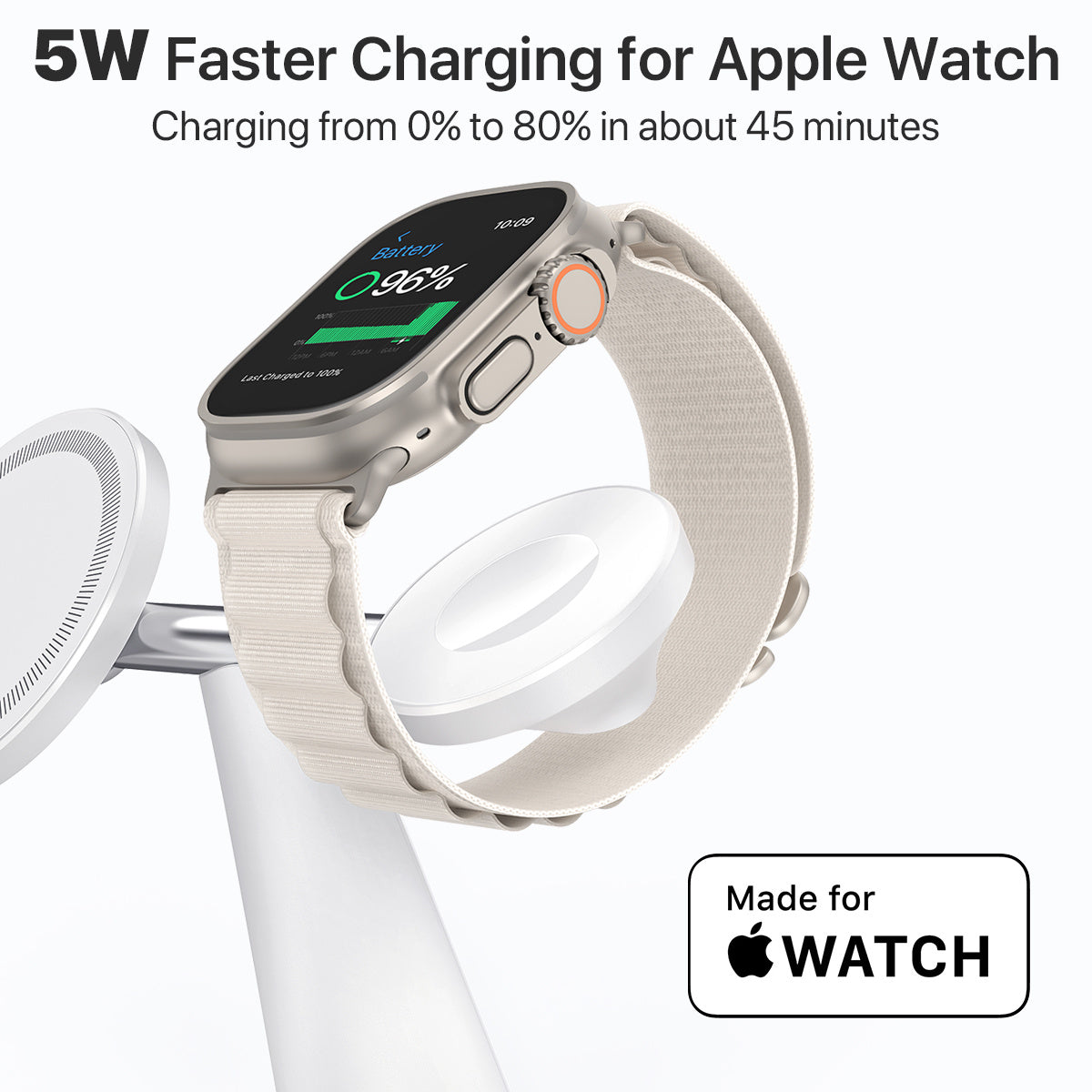 3 In 1 Wireless MagSafe Charging Station For Multiple Devices 30W Adapter Included