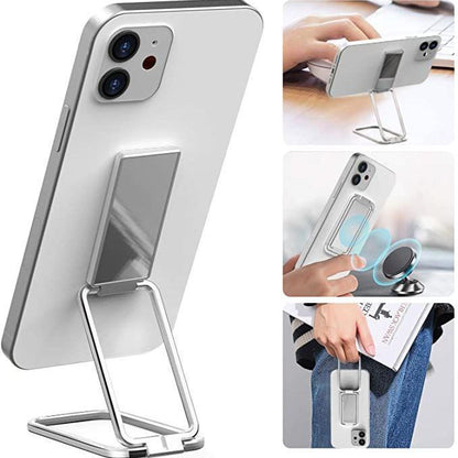 Foldable Magnetic Phone Holder – Ring Stand for Desk, Car & Office