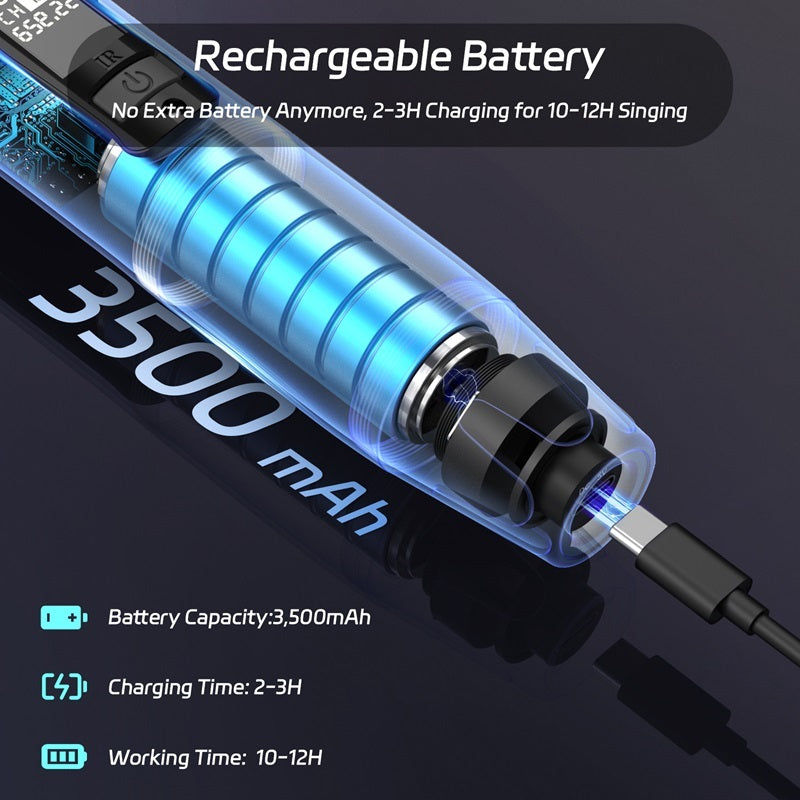 JYX U60 Wireless Microphone System – Dual UHF Metal Dynamic Mics for Karaoke, Singing & Events