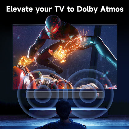 JYX H7 31.5" Soundbar with Subwoofer | 3D Surround Sound for TV | Wall-Mountable Home Theater Speaker