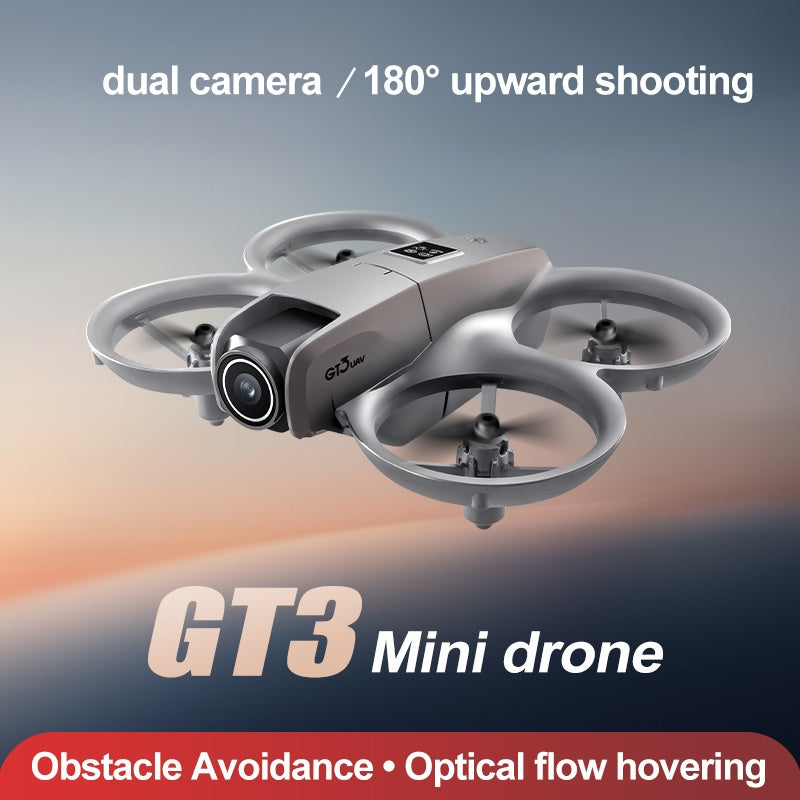 GT3 Mini Drone – Dual Camera, Optical Flow Hover, Propeller Protection & Easy Control