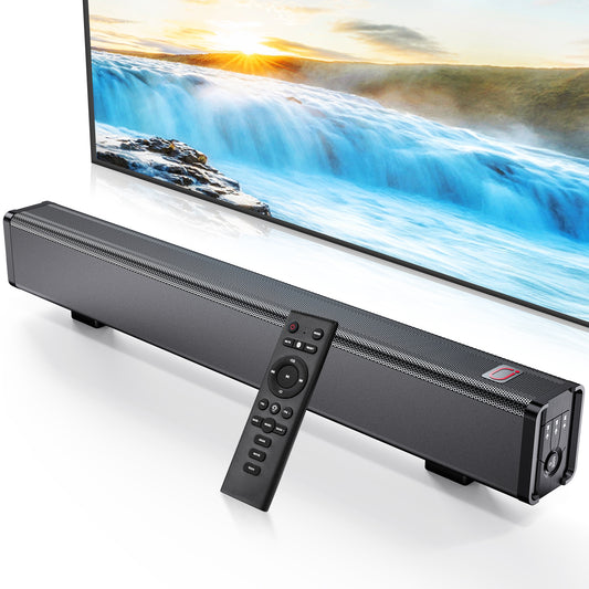JYX H7 31.5" Soundbar with Subwoofer | 3D Surround Sound for TV | Wall-Mountable Home Theater Speaker
