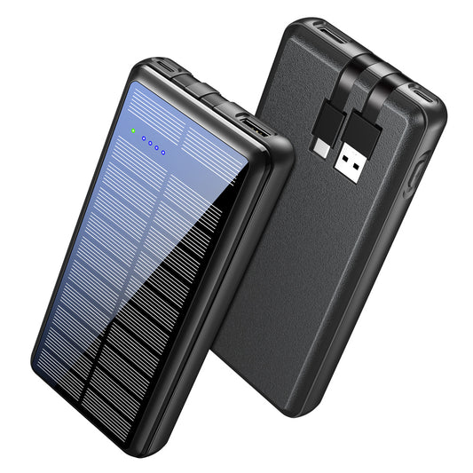 Solar Power Bank 8000mAh with Dual Input & Output – Portable & Safe Charging
