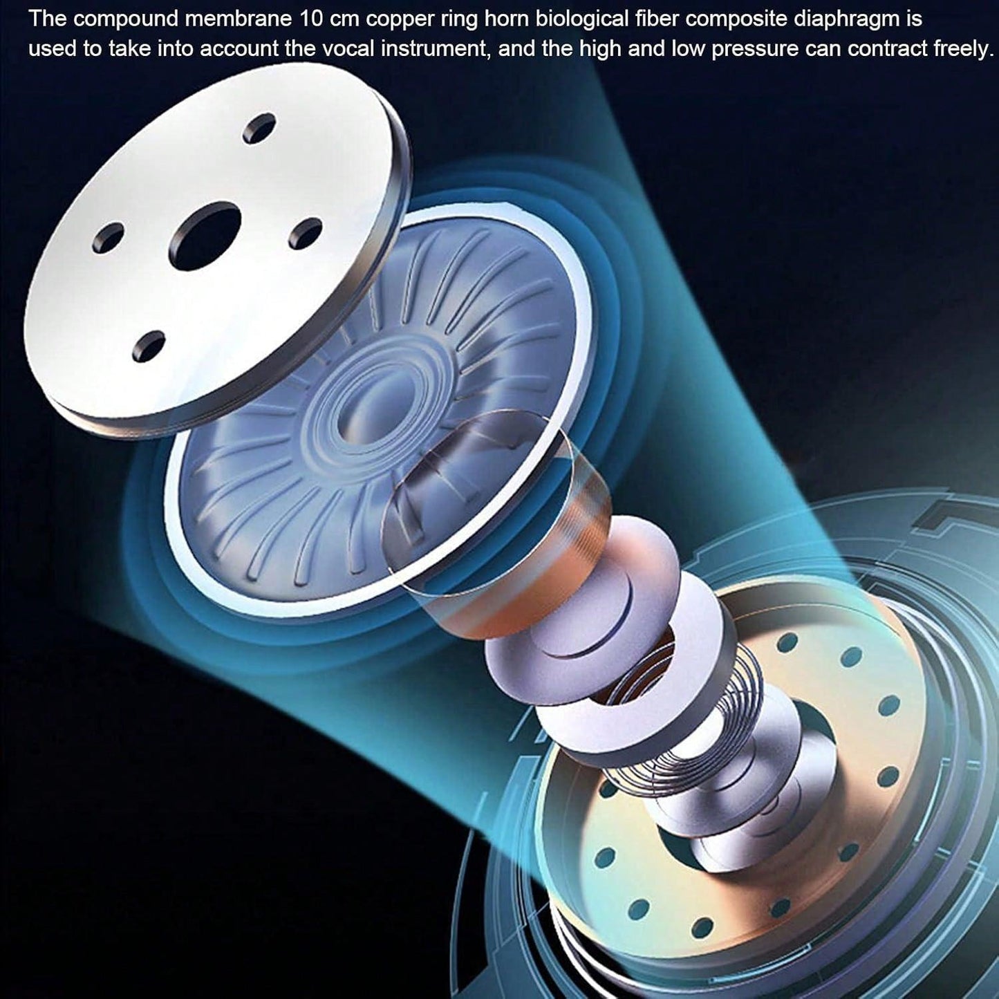 Black Neck Hanging Wireless Sports Earbuds Stereo Bass Outdoor Sports Fitness Running Exercise Headphones