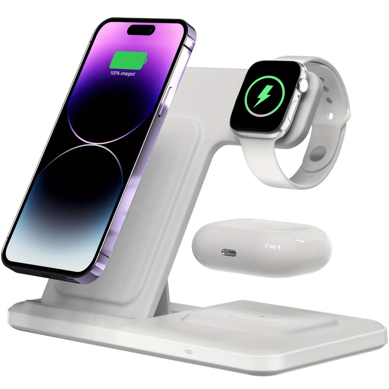 15W Fast Charging Three-in-one Wireless Charger
