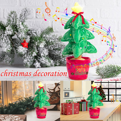 Dancing Christmas Tree Plush Toy – Singing, Talking & Recording Electronic Holiday Decoration Gift