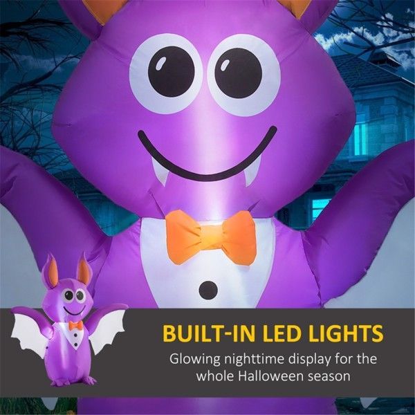 Halloween Inflatable Decoration – Spooky Outdoor Yard Prop with LED Lights, Easy Setup