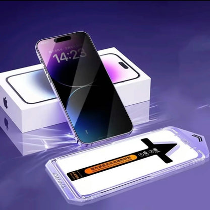 2 Pack For Phone 14, 15 Plus, Pro, Pro Max Matte Screen Protector Glass, HD Clear, Anti Glare, Anti Fingerprint, Shatterproof Sensitive Touch Quick Installation