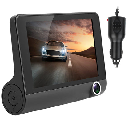 1296P, Car DVR, Dash Camera, 3-Lens, Driving Recorder.