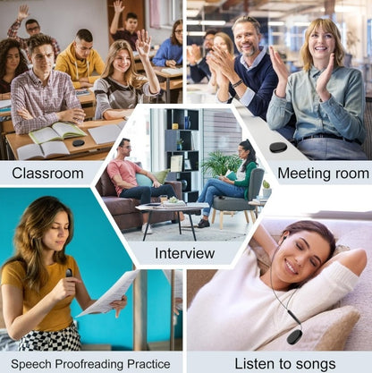 Mini Magnetic Voice Recorder | Built-In Speaker, 22H Recording, USB-C