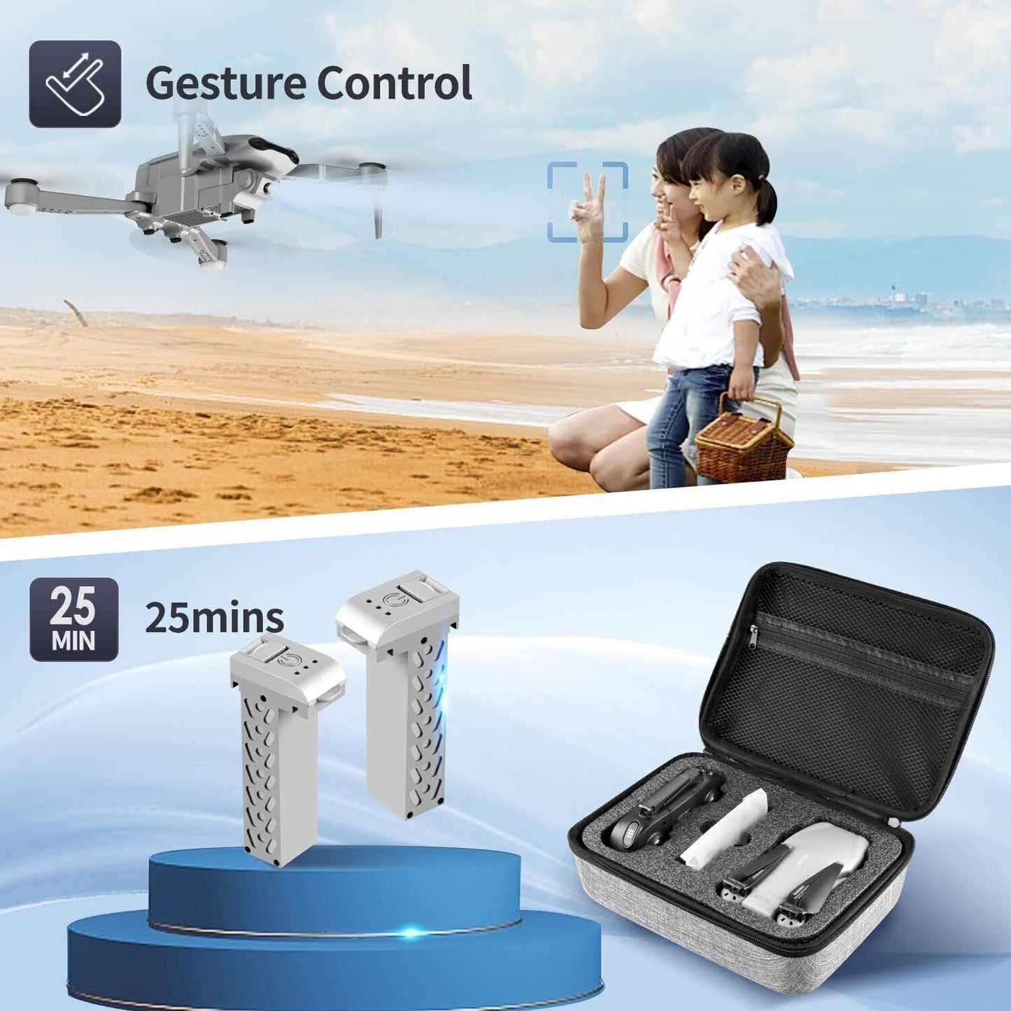 2025 Rc Quadcopter RC Drone 5G WIFI 4K Camera GPS FPV 2Batteries With Bag ,Drones Suitable For Beginners,Logistics Is Randomly Sent By UPS,USPS,FEDEX,Amazon Logistics.