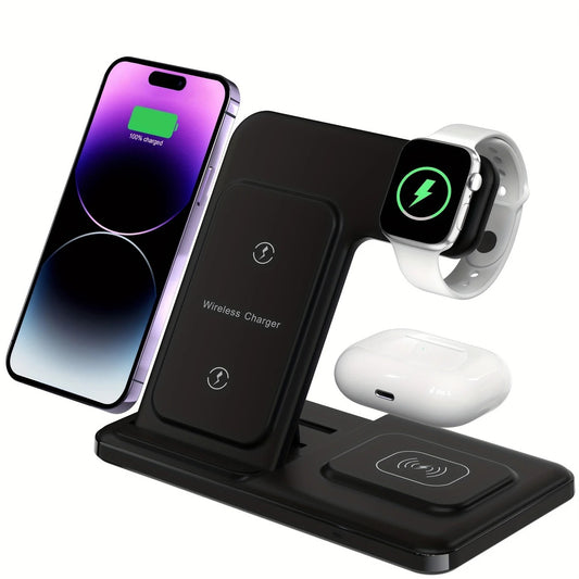 15W Fast Charging Three-in-one Wireless Charger
