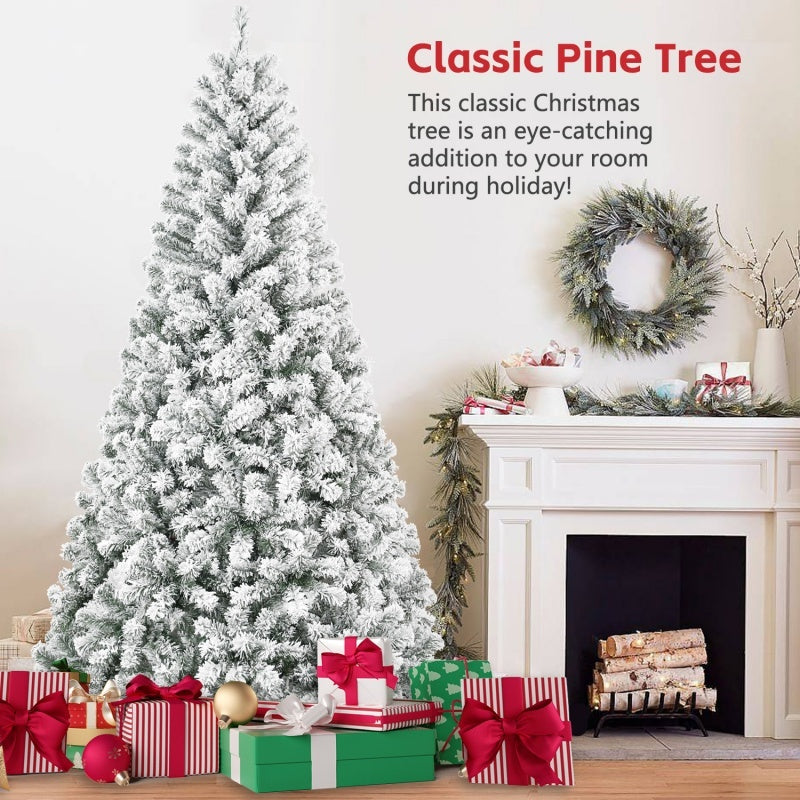 PVC Christmas Tree with Lights – Artificial Holiday Decoration for Home, Available in Multiple Sizes