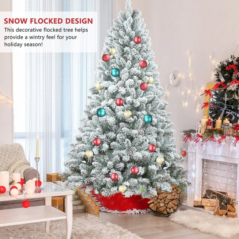 PVC Christmas Tree with Ornaments – Artificial Holiday Decoration, Available in 4ft/5ft/6ft/7ft