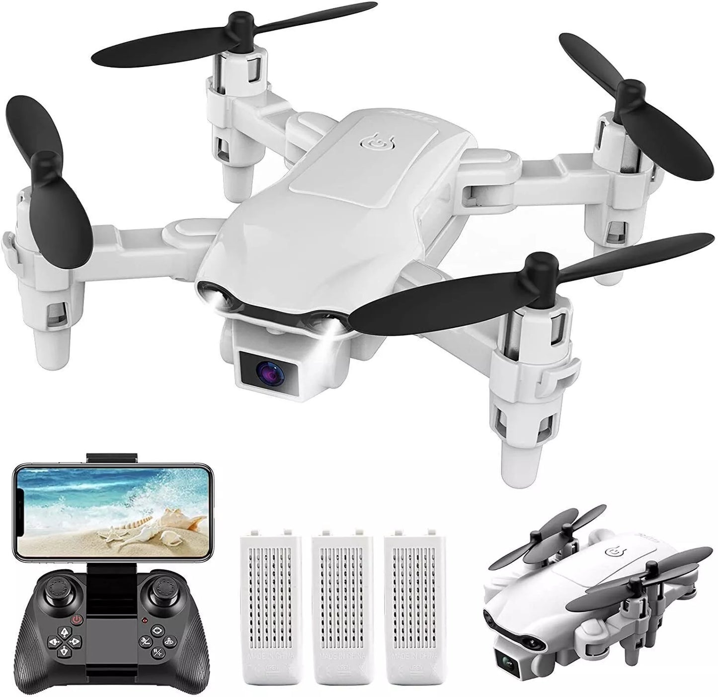 4DRC V9 Mini Drone For Kids Adults 720P HD FPV Camera, Foldable RC Quadcopter For Boys Girls With Altitude Hold, Headless Mode,Logistics Is Randomly Sent By UPS,USPS,FEDEX,Amazon Logistics.