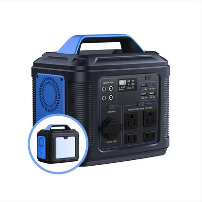296Wh 80,000mAh Portable Lithium Battery Generator – Solar Power for Camping, RV & Home Backup
