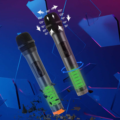 12" 60W LED Spectrum Light Rod Speaker – Bluetooth with Remote Control