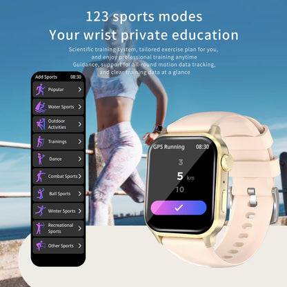 G93 Smart Watch 1.85" – Waterproof Sports Fitness Tracker with BT Call & Heart Rate Monitor