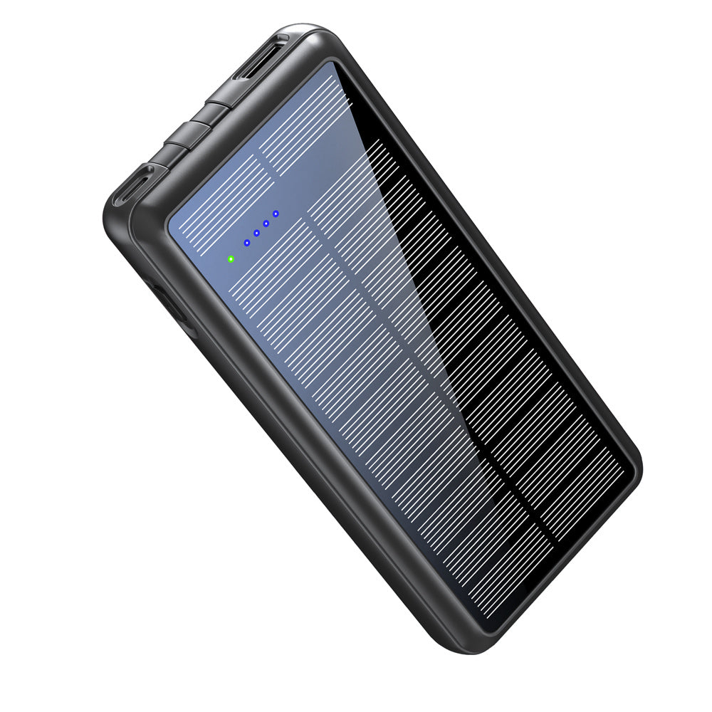 Solar Power Bank 8000mAh with Dual Input & Output – Portable & Safe Charging