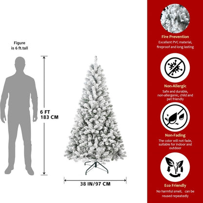 PVC Christmas Tree with Lights – Artificial Holiday Decoration for Home, Available in Multiple Sizes